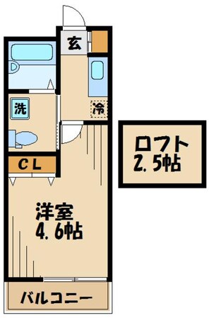 テニスヴィレッジ２の物件間取画像